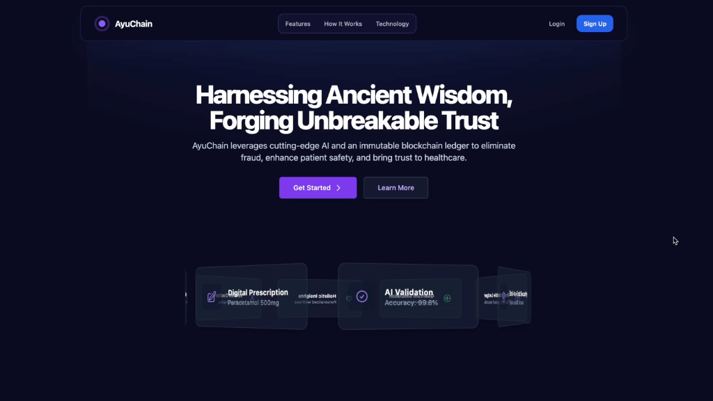 AyuChain project preview