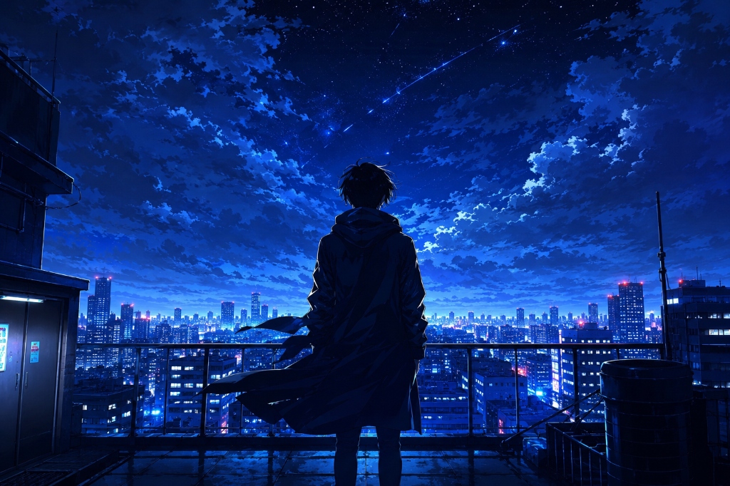 Anime City Night Artwork